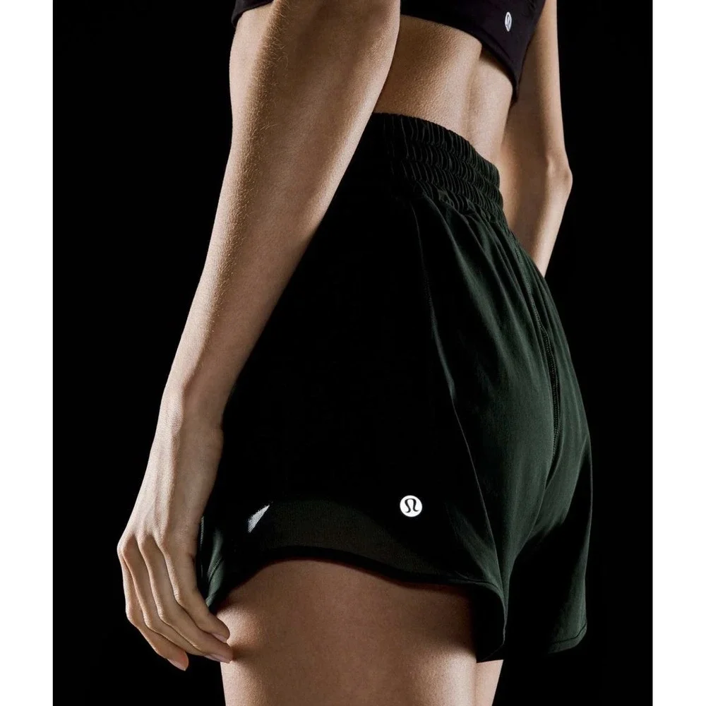Lululemon Hotty Hot High-Rise Dark Forest Lined Short 4